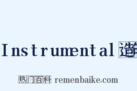 Instrumental造句是什么意思的图片